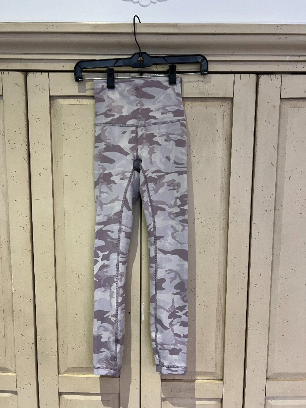 lululemon Incognito Camo Jacquard High Rise Leggings Grey Full Length Size 0